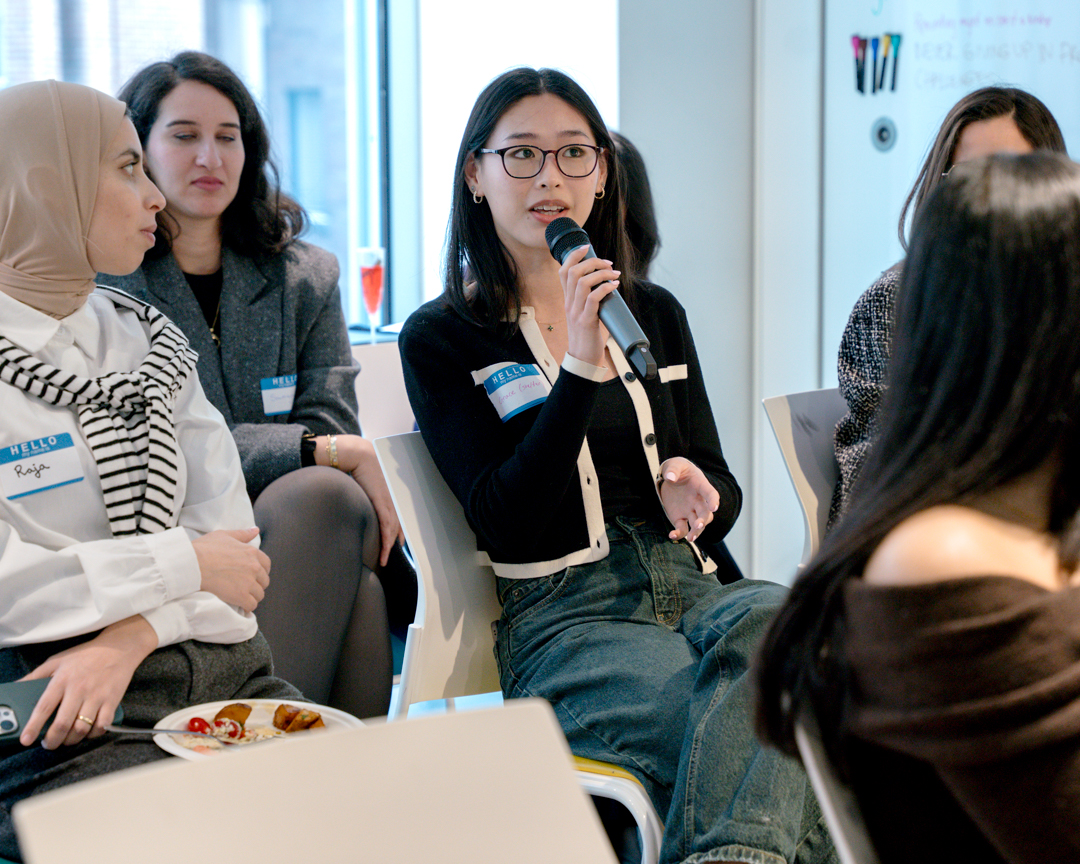 Women of colour in conversation at an Empower'em event
